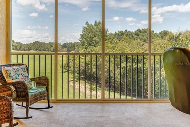 Lanai looking towards golf course and trees