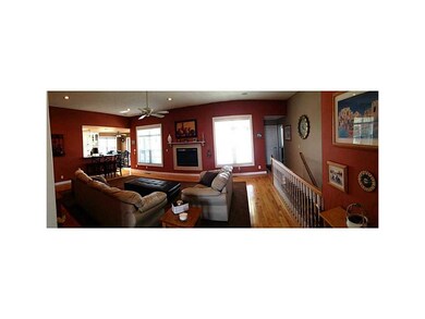 Family Room. Open floor plan with gorgeous wood fl