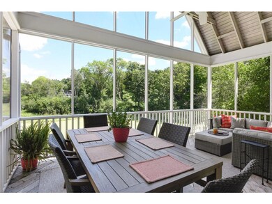 Awesome large screen porch overlooking the private