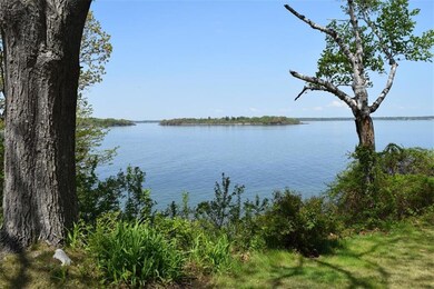 View of cottage's water frontage