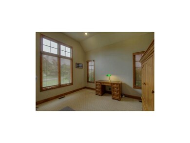 Main floor private office with french doors