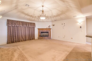 View from Entry hall into the Living room.