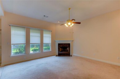 206 Amanda Dr - Living room with fireplace