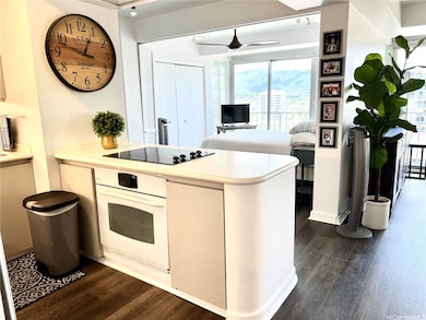Looking from entrance to 2nd bedroom and kitchen