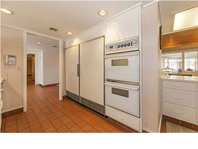 Double oven and large commercial refrigerator