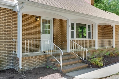 Large front porch with a view