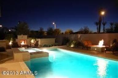 Pool at night
