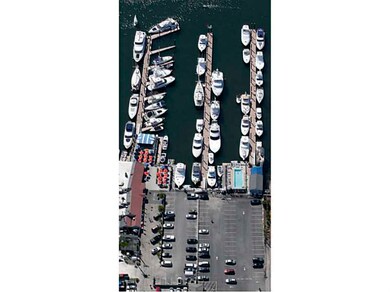 Aerial View. Marina offers 30, 50, and 100 amp 3-p