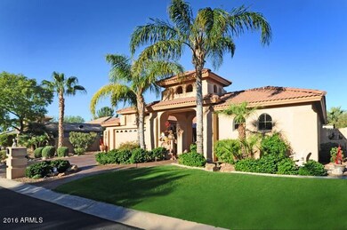 Lush landscaping