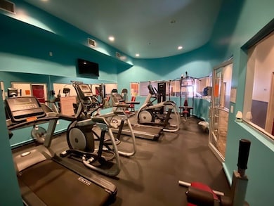 Recently renovated gym.