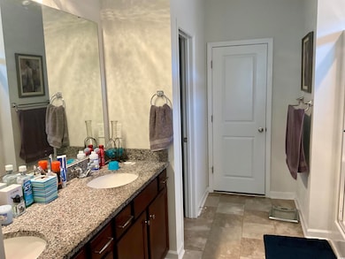 Bathroom featuring vanity