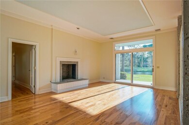Living Room with Wood Burning Fireplace and wonder