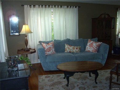 Living Room with Gleaming Hardwood Floors