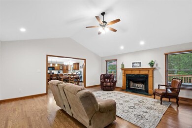 Soaring vaulted ceilings and NEW (2020) hardwood f