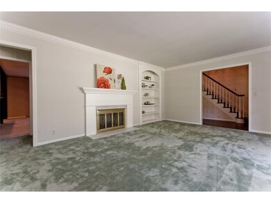 Gas Fireplace and built-ins accentuate the Formal 