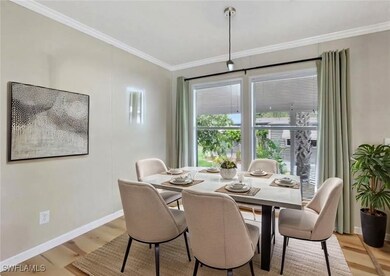 Staged Dining Area
