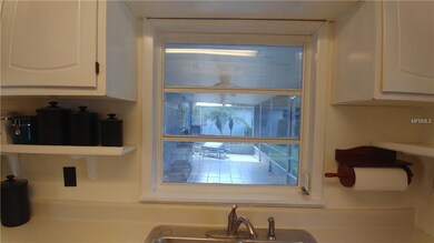 Kitchen window with view of lanai.