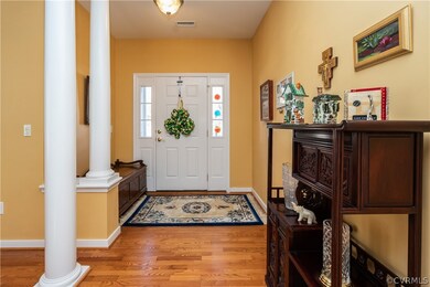 Entryway with Hardwood Flooring