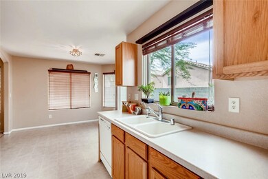 Kitchen view of garden window