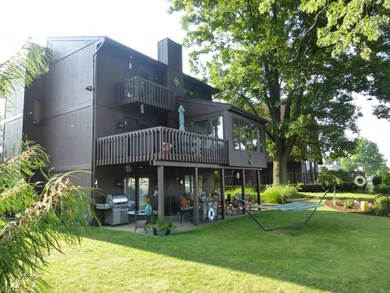 Lakeside showing the master bedroom deck as well a