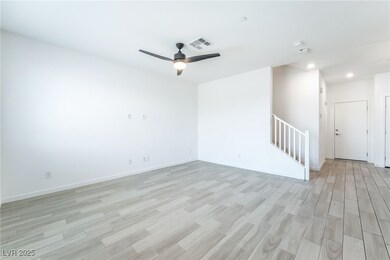 Unfurnished room with light wood-style flooring, r