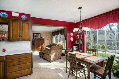 Open eating space in your kitchen and access to th