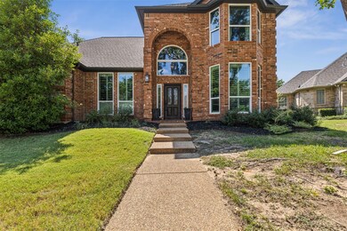 Front facade with a front yard