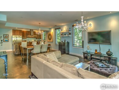 Stained concrete floors on main level