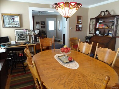 The dining room offers room for a large gathering 