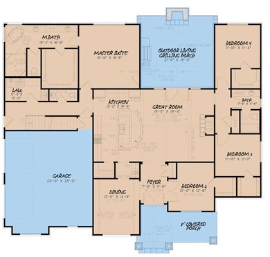 Spec Home 001 Floorplan