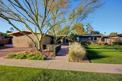 Mature landscaping front