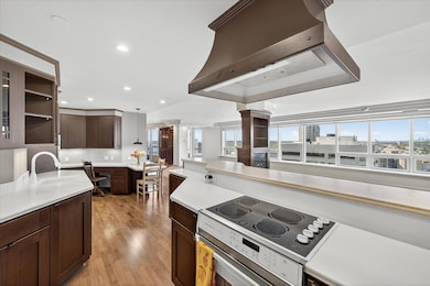 You can even soak up the views while in the kitchen.