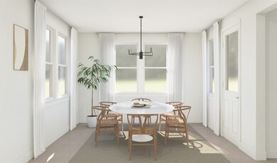 Charming dining area (*Artist rendering used for i