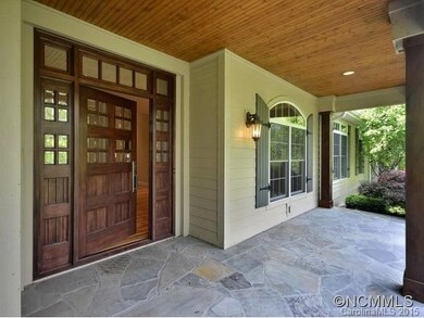 Large flagstone front porch