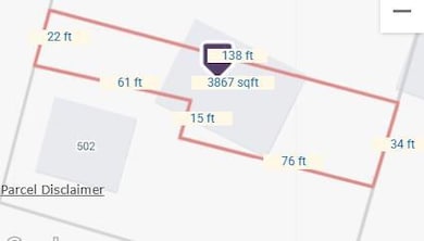 Map / location of property area. Buyer to check lot dimension with county, Bartlett. There is no survey.