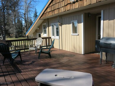 Newly painted deck