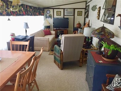 A cozy fireplace in the corner for those chilly ni