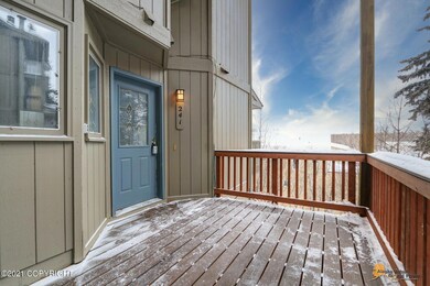 Spacious private entry deck