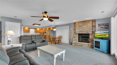 Floor plan is open concept.  The end unit provides
