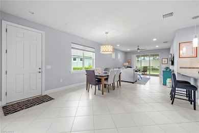 Foyer looking into living area