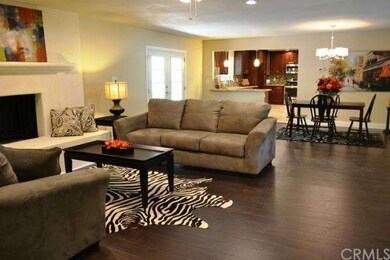 The Living room features handscraped style laminat