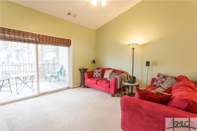 Living room and back porch