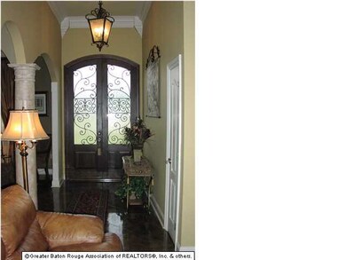 View of foyer from the living room. Here you will 