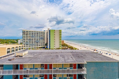 Water view with a beach view