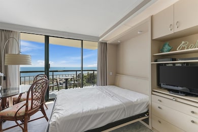 The condo includes a comfortable Murphy bed that c