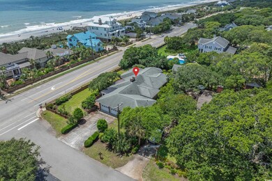 Drone / aerial view of expansive beach