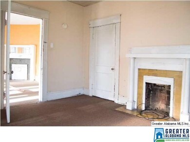 Bedroom with fireplace