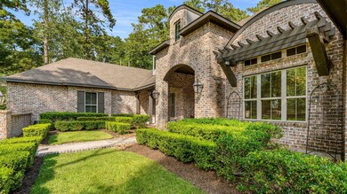 This is a charming brick home featuring a steep ga