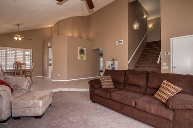 Living room with vaults