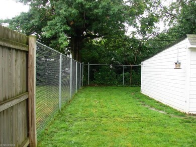 Fenced in back yard
